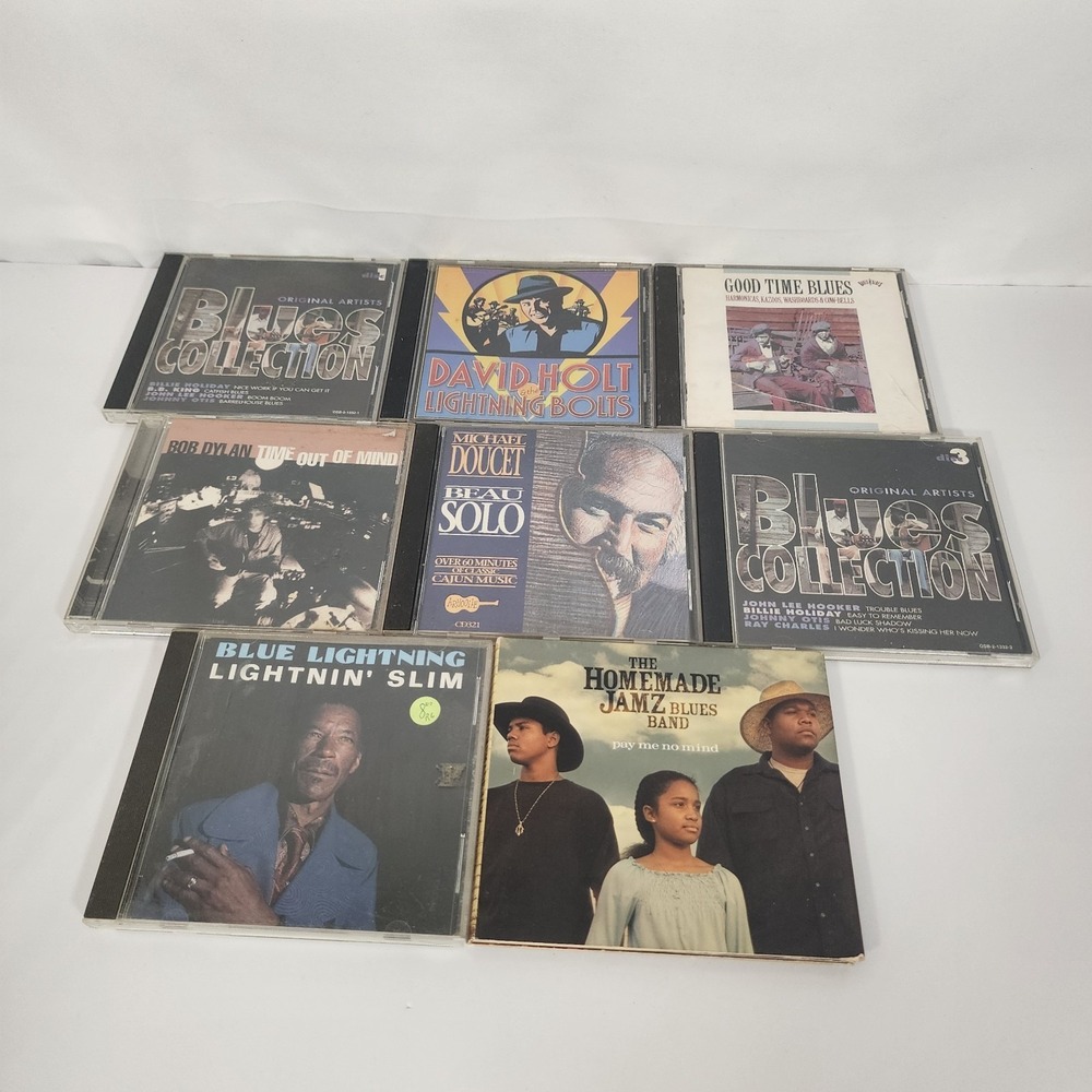 Blues CD Lot 7 David Holt Lightnin Slim Homemade Jamz Michael Doucet Blues